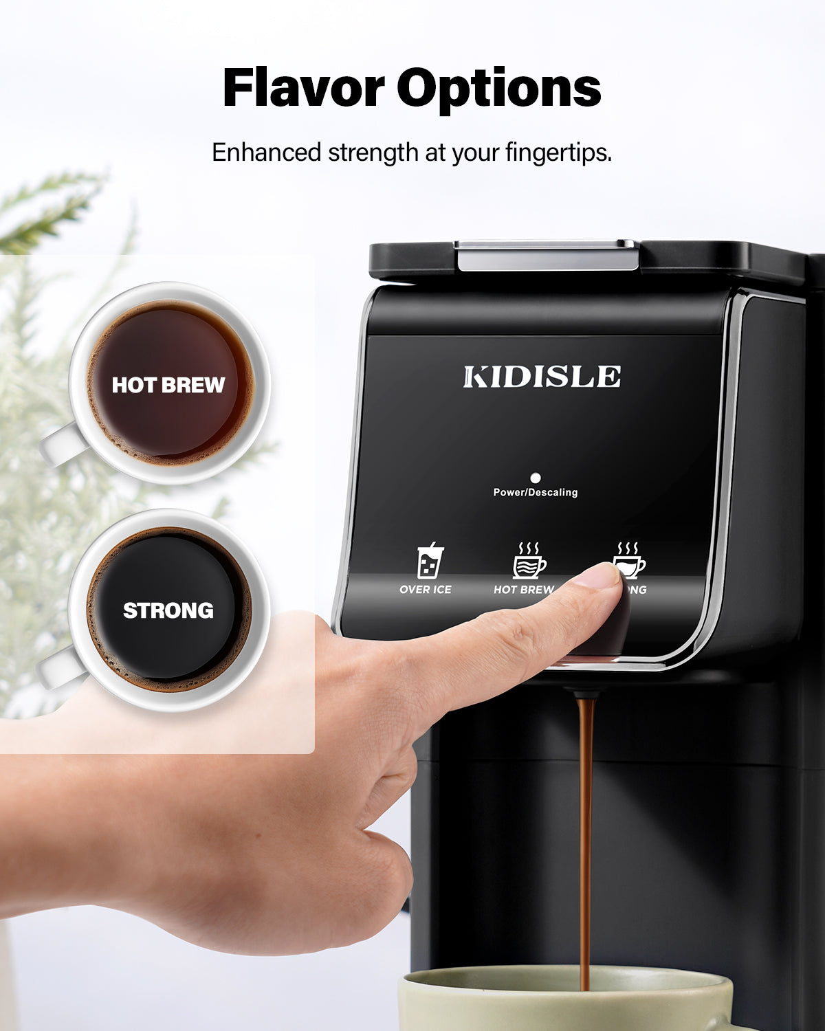 KIDISLE®  2-in-1 Brewing Flexibility Black