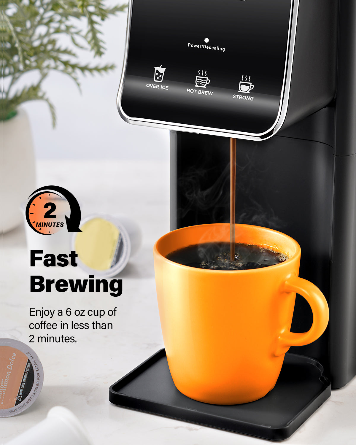 KIDISLE®  2-in-1 Brewing Flexibility Black