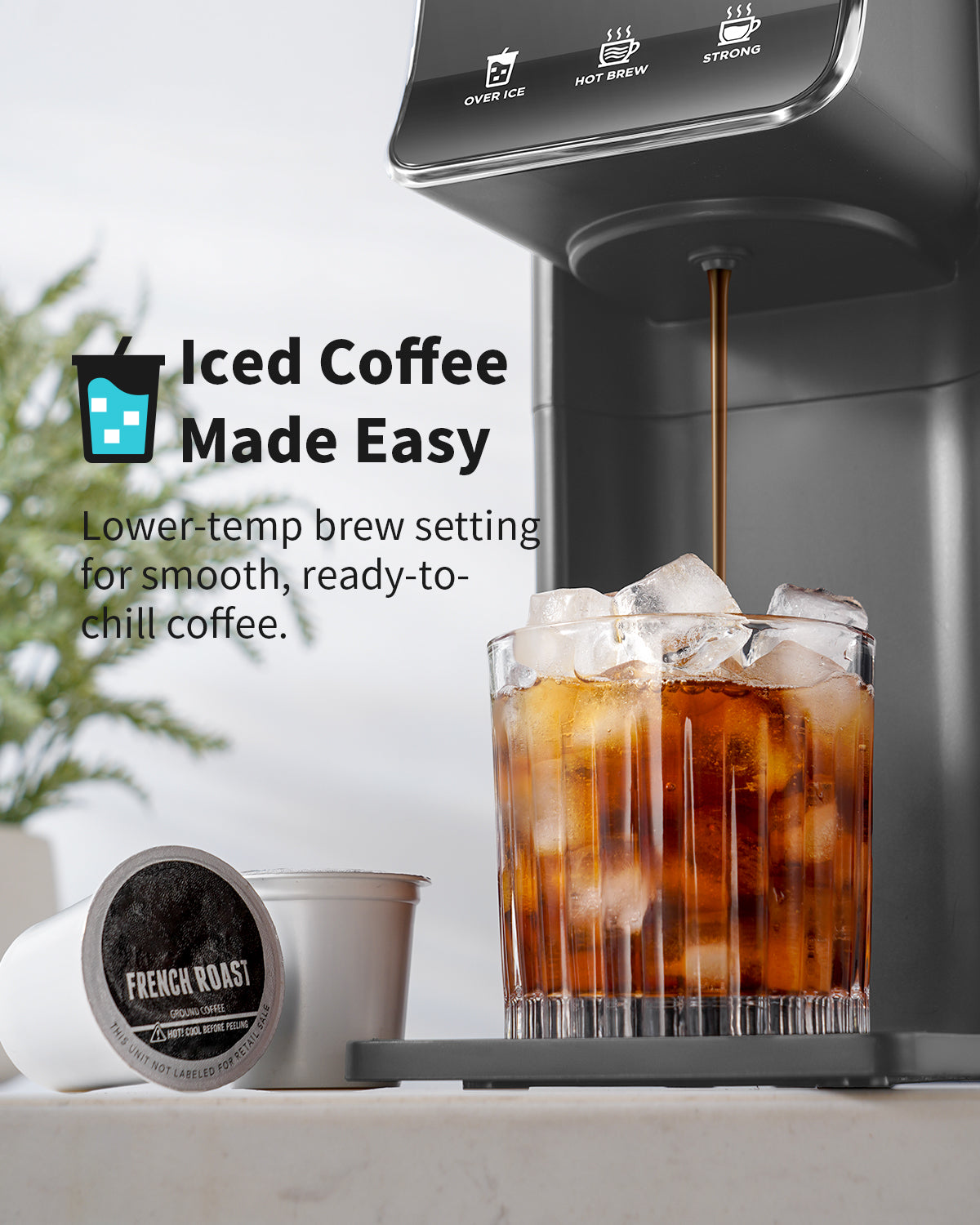 SHARDOR®  2-in-1 Brewing Flexibility Gray